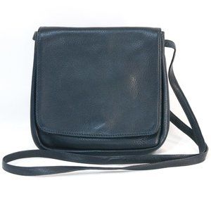 Libaire Vintage Navy Flap Crossbody Bag